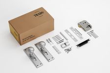 Milton Door Knob - Long Backplate Entrance Set with High Security Lock