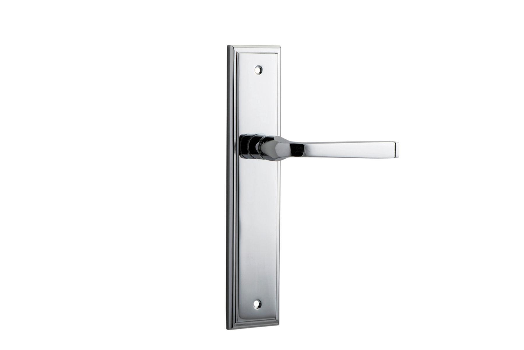 11744 - Annecy Lever - Stepped Backplate - Polished Chrome - Passage