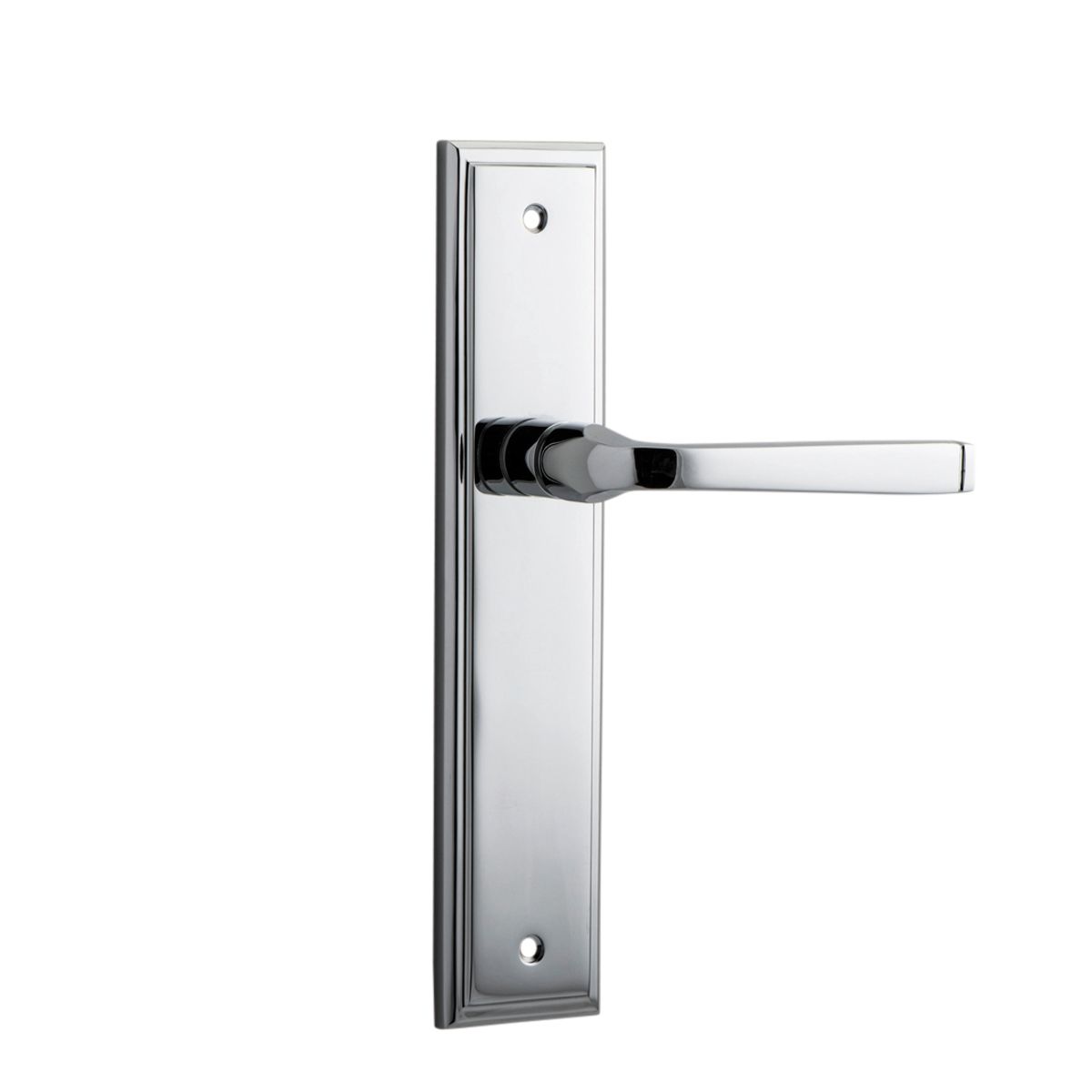 11744 - Annecy Lever - Stepped Backplate - Polished Chrome - Passage