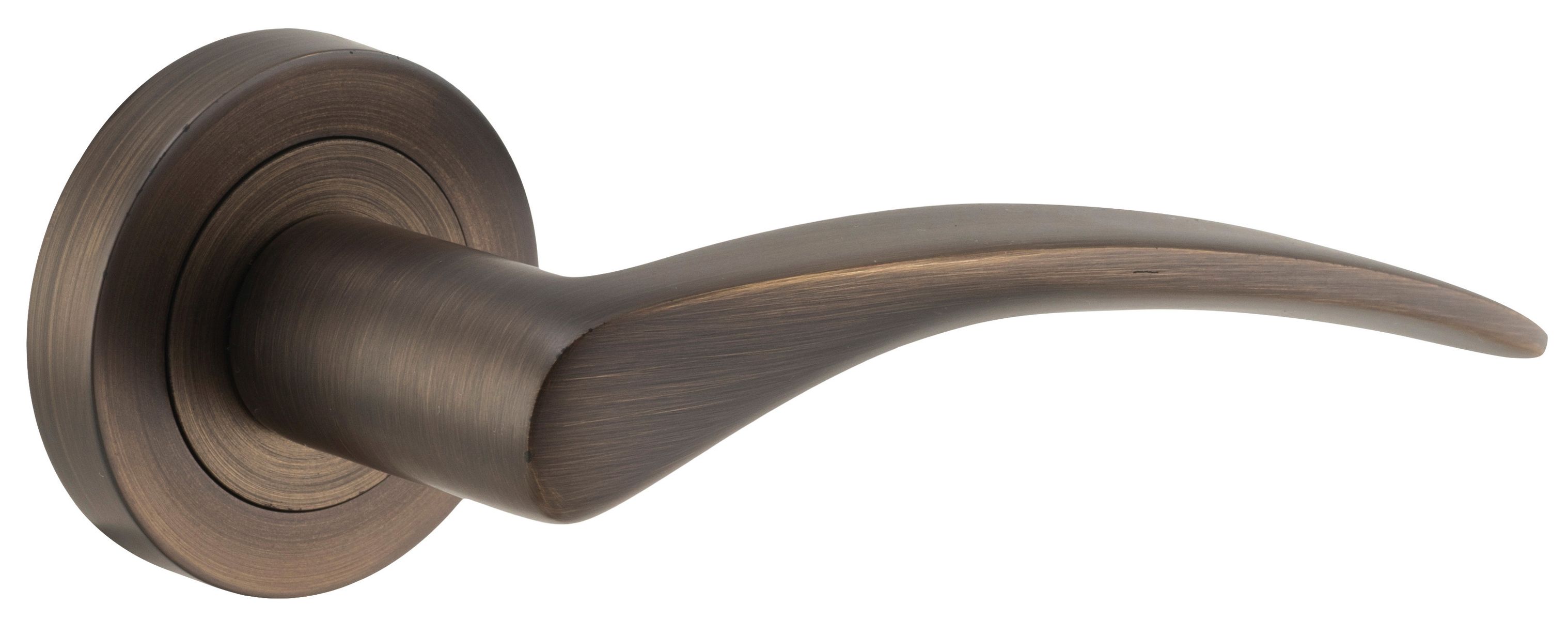 9221 - Oxford Lever - Round Rose - Signature Brass - Passage