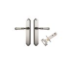 14718KPASS60 - Verona Lever - Shouldered Backplate Passage Kit - Satin Nickel - Passage
