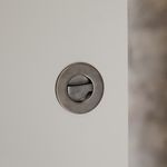 21439 - Round Sliding Door Pull Privacy Kit with Inbuilt Privacy Turn - Satin Nickel - Privacy