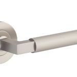 0359KIBPRIV60 - Brunswick Lever - Round Rose Privacy Kit (Inbuilt Privacy) - Satin Nickel - Privacy