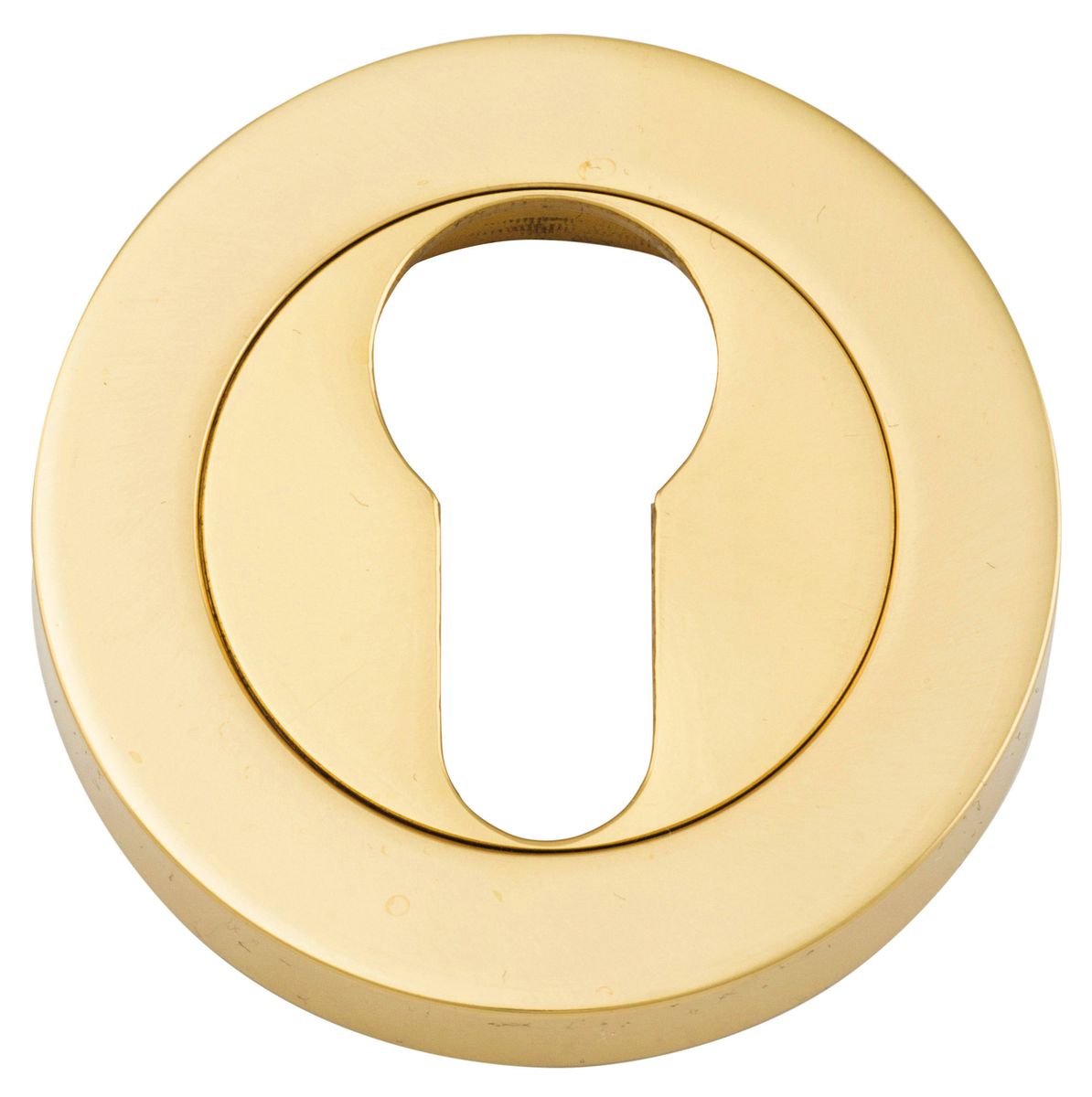 9300 - Euro Escutcheons -  Round - Polished Brass