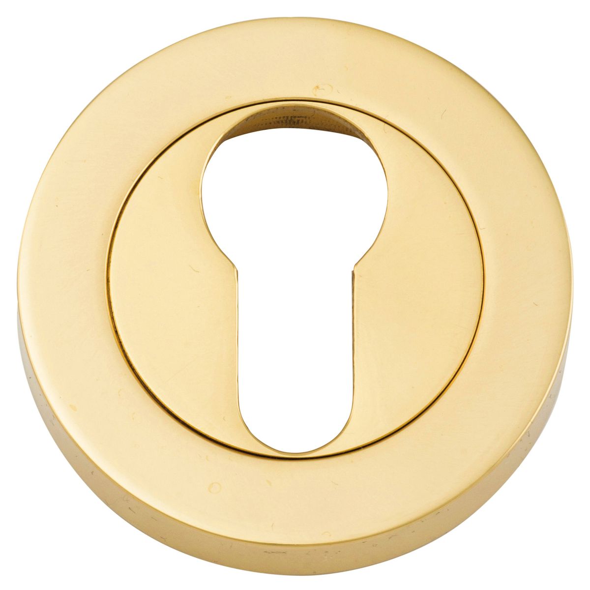 9300 - Euro Escutcheons -  Round - Polished Brass