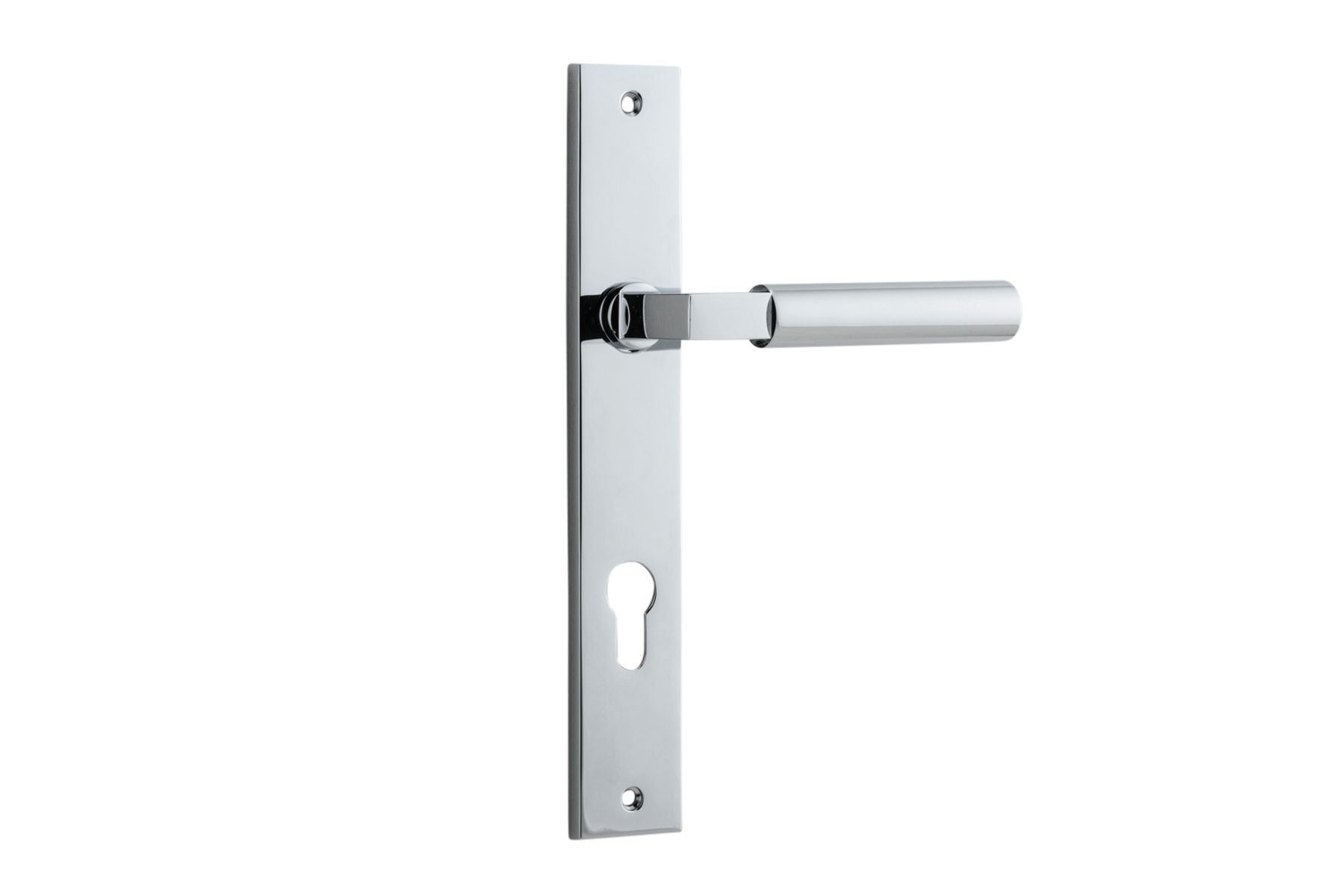 11750E85 - Berlin Lever - Rectangular Backplate - Polished Chrome - Entrance