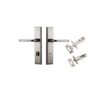 Annecy Lever - Stepped Backplate Privacy Kit with Privacy Turn