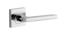 0274KIBPRIV60 - Baltimore Lever - Square Rose (Inbuilt Privacy) - Polished Chrome - Privacy
