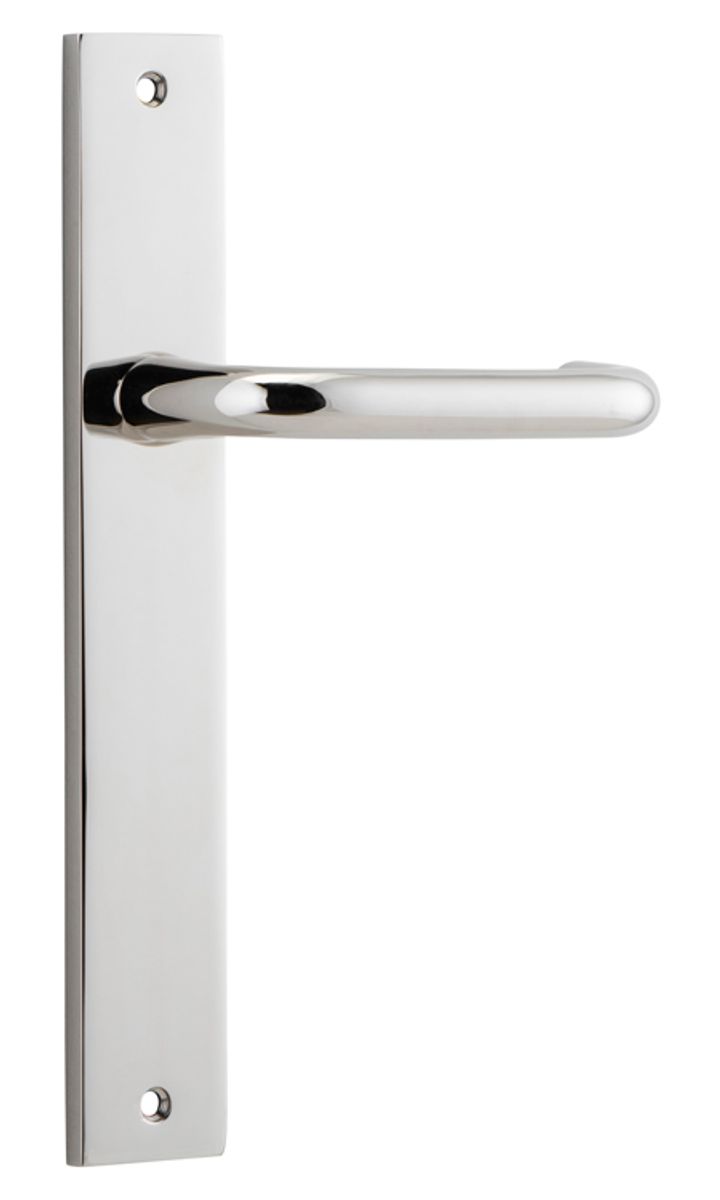 14344 - Oslo Lever - Rectangular Backplate - Polished Nickel - Passage