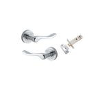 20795KPASS60 - Stirling Lever - Round Rose Passage Kit - Brushed Chrome - Passage