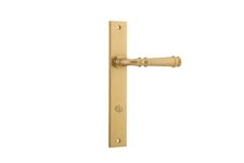 13206P85 - Verona Lever - Rectangular Backplate - Brushed Brass - Privacy