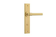 16404P85 - Helsinki Lever - Chamfered Backplate - Brushed Gold PVD - Privacy