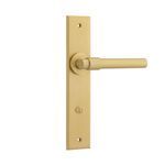 16404P85 - Helsinki Lever - Chamfered Backplate - Brushed Gold PVD - Privacy