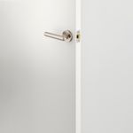 24005KIBPRIV60 - Puerto Lever - Round Rose (Inbuilt Privacy) - Satin Nickel - Privacy
