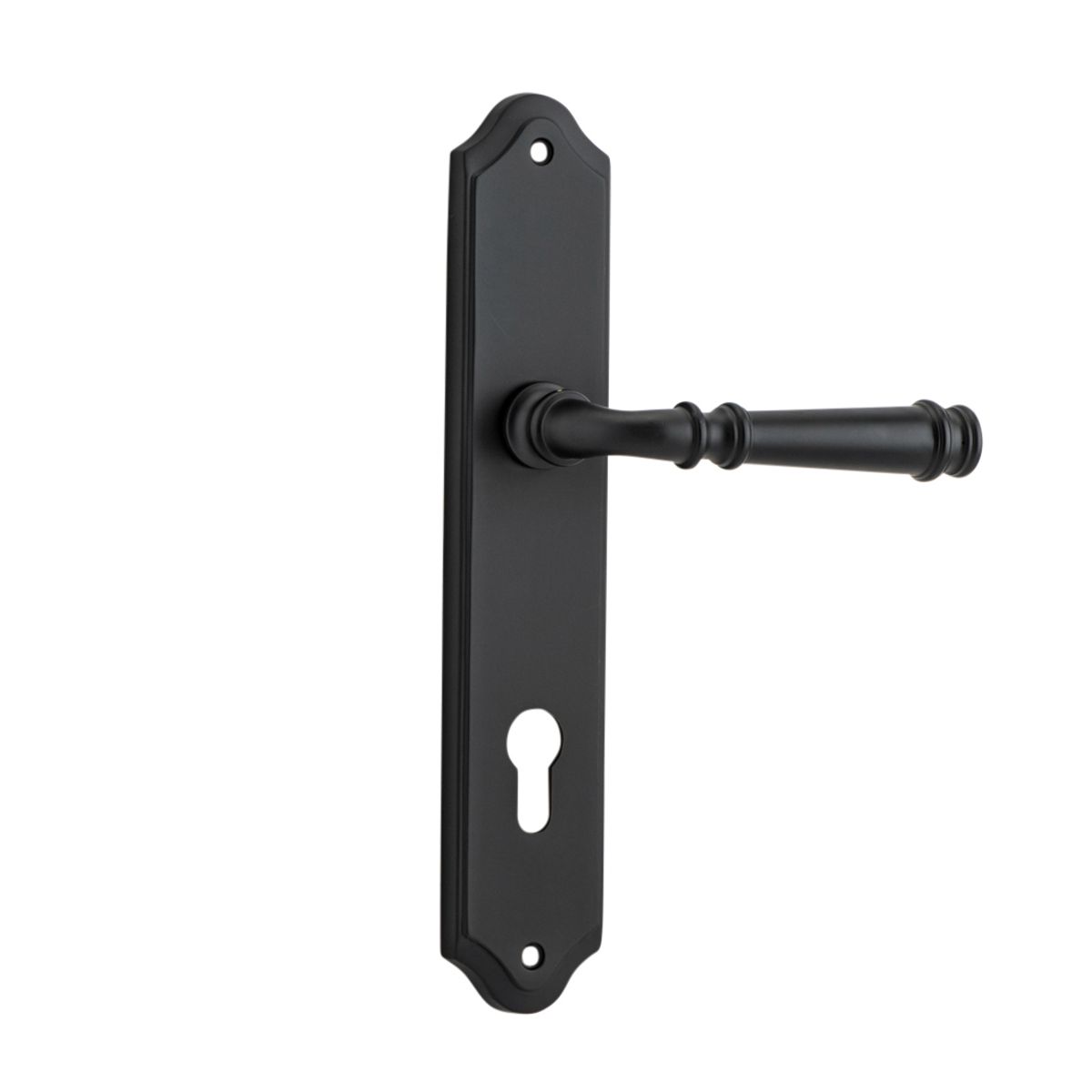 12718E85 - Verona Lever - Shouldered Backplate - Matt Black - Entrance