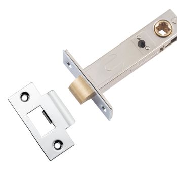 Hard Sprung Split Cam Tube Latch - 70mm Backset