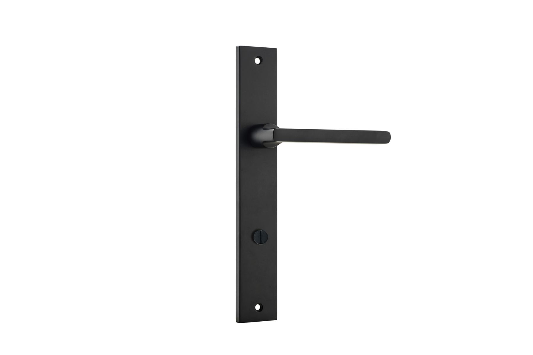12702P85 - Baltimore Lever - Rectangular Backplate - Matt Black - Privacy