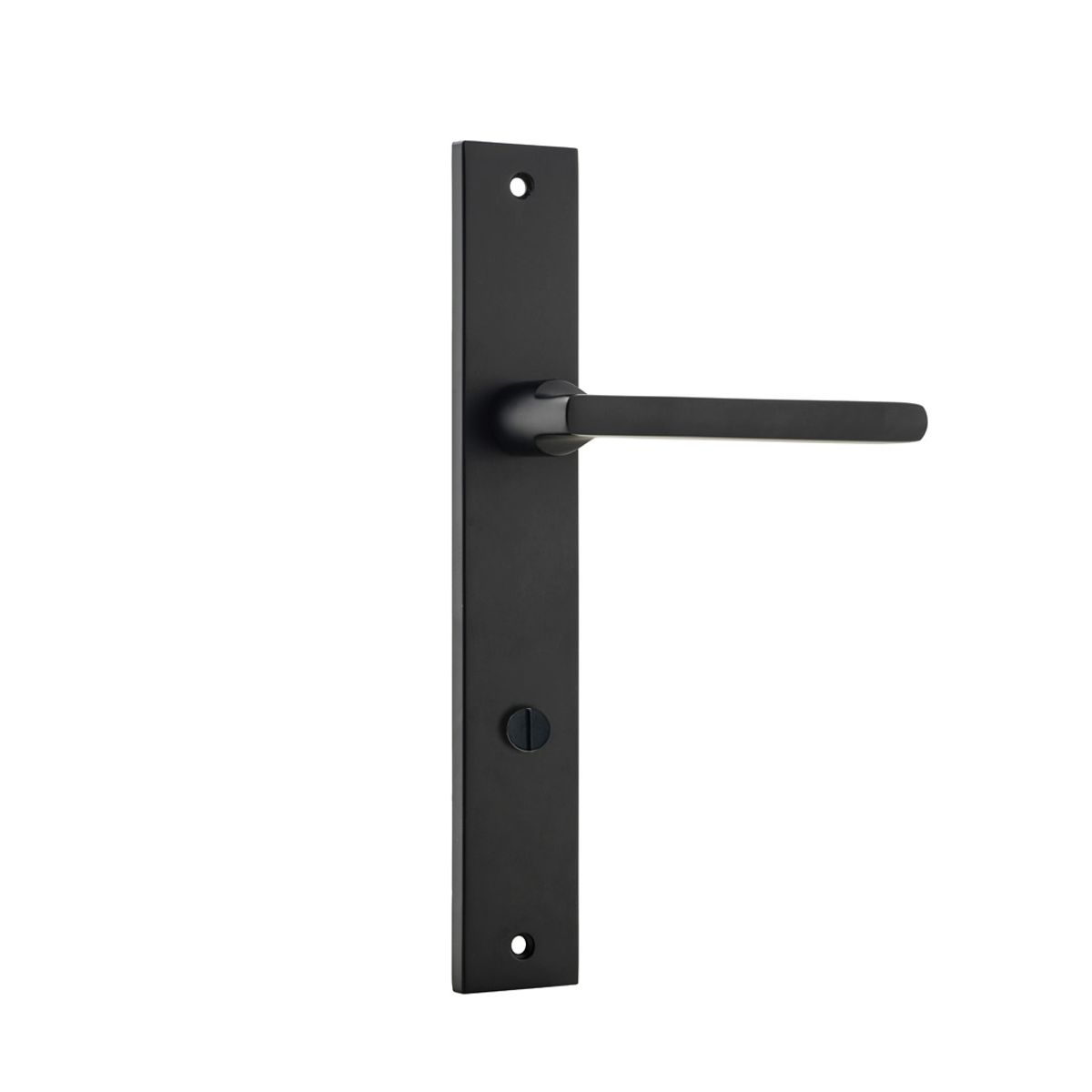 12702P85 - Baltimore Lever - Rectangular Backplate - Matt Black - Privacy