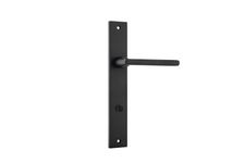 12702P85 - Baltimore Lever - Rectangular Backplate - Matt Black - Privacy