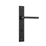 12702P85 - Baltimore Lever - Rectangular Backplate - Matt Black - Privacy