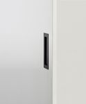 21781 - Rectangular Flush Pull - Matt Black - Passage
