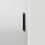 21781 - Rectangular Flush Pull - Matt Black - Passage