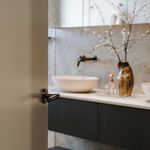 20621 - Helsinki Lever - Round Rose - Signature Brass - Passage