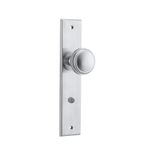 12331 - Paddington Knob - Chamfered Backplate - Brushed Chrome - Passage