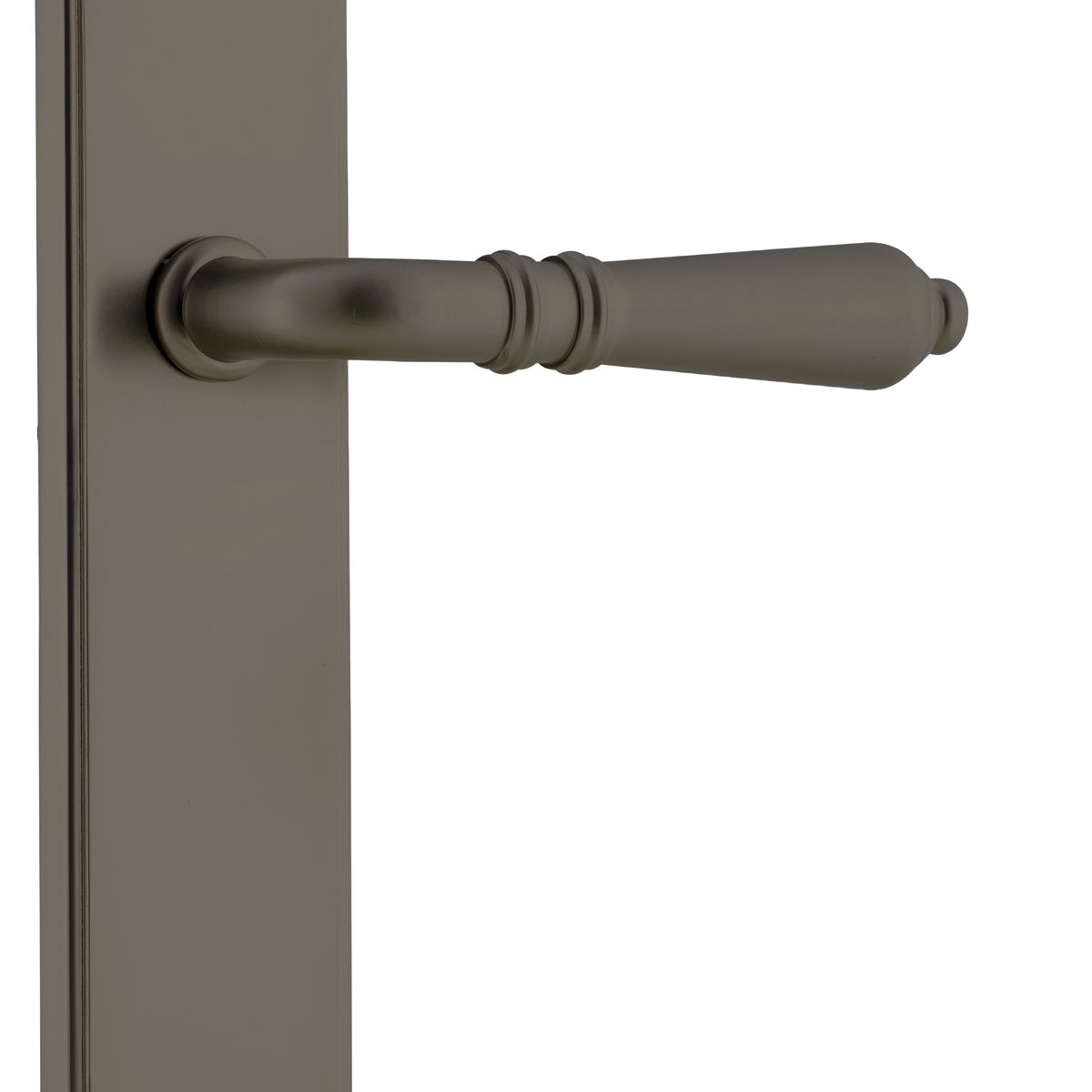 16812 - Sarlat Lever - Shouldered Backplate - Graphite PVD - Passage