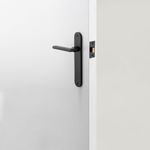 12726 - Baltimore Lever - Oval Backplate - Matt Black - Passage