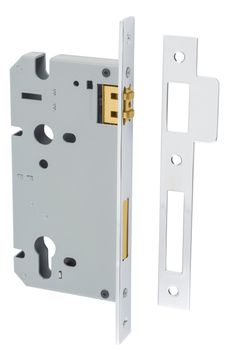 85mm Euro Roller Mortice Lock - 60mm Backset