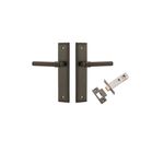 10902KPASS60 - Helsinki Lever - Stepped Backplate Passage Kit - Signature Brass - Passage