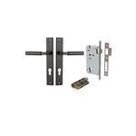 10750KENTR60KK - Berlin Lever - Rectangular Backplate Entrance Kit with High Security Lock - Signature Brass - Entrance