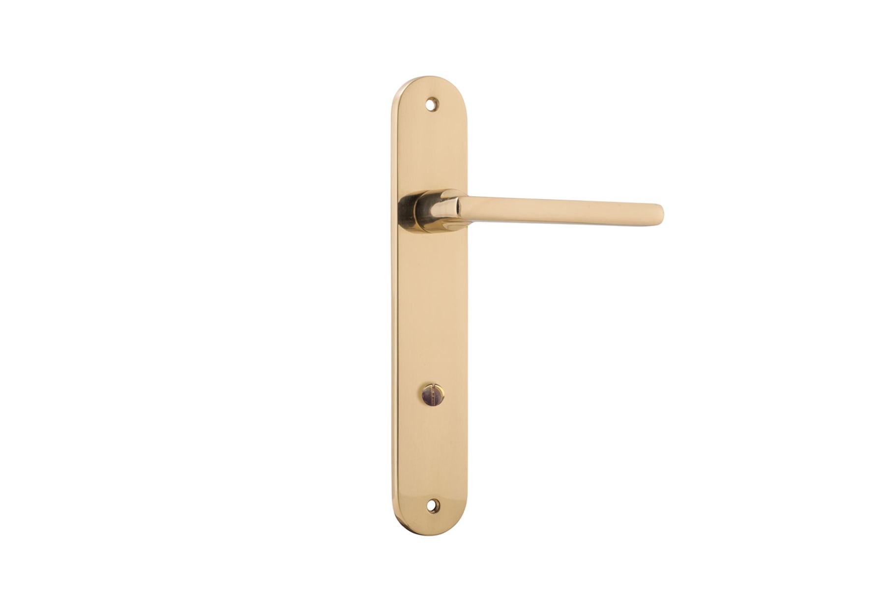 10226P85 - Baltimore Lever - Oval Backplate - Polished Brass - Privacy