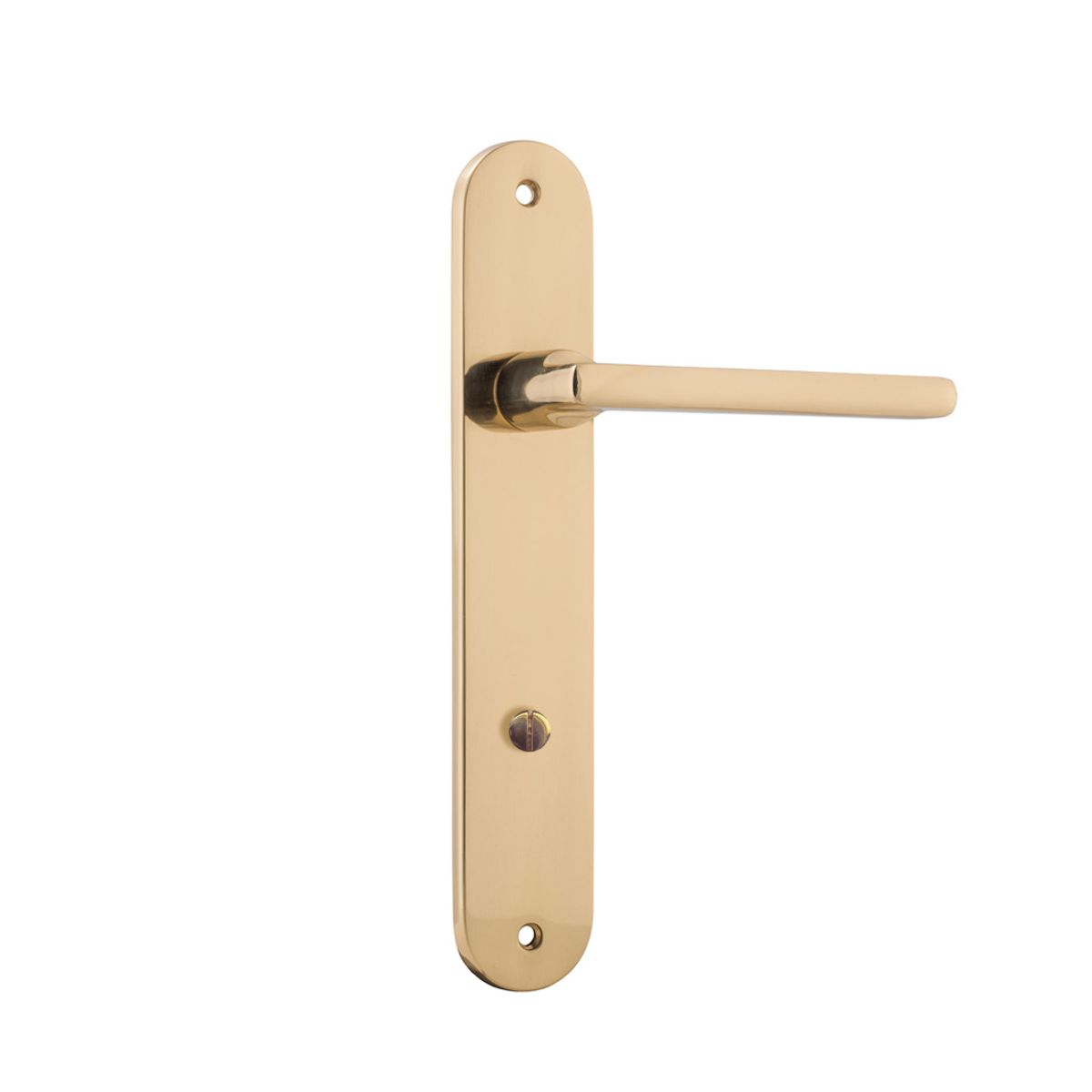 10226P85 - Baltimore Lever - Oval Backplate - Polished Brass - Privacy