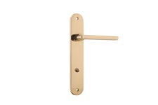 10226P85 - Baltimore Lever - Oval Backplate - Polished Brass - Privacy
