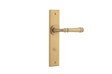 13286P85 - Verona Lever - Chamfered Backplate - Brushed Brass - Privacy