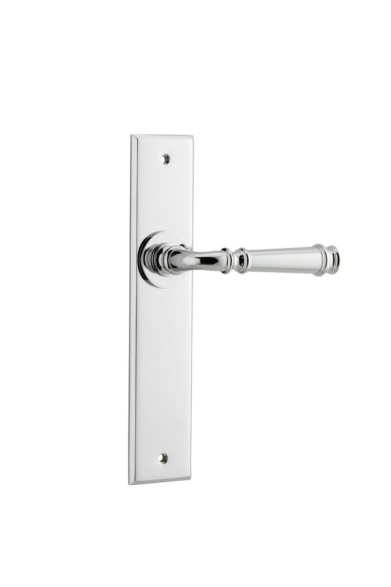 11786 - Verona Lever - Chamfered Backplate - Polished Chrome - Passage