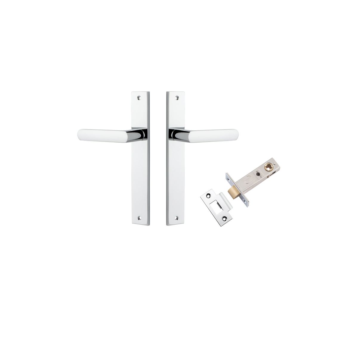 11860KPASS60 - Osaka Lever - Rectangular Backplate Passage Kit - Polished Chrome - Passage