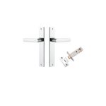 11860KPASS60 - Osaka Lever - Rectangular Backplate Passage Kit - Polished Chrome - Passage