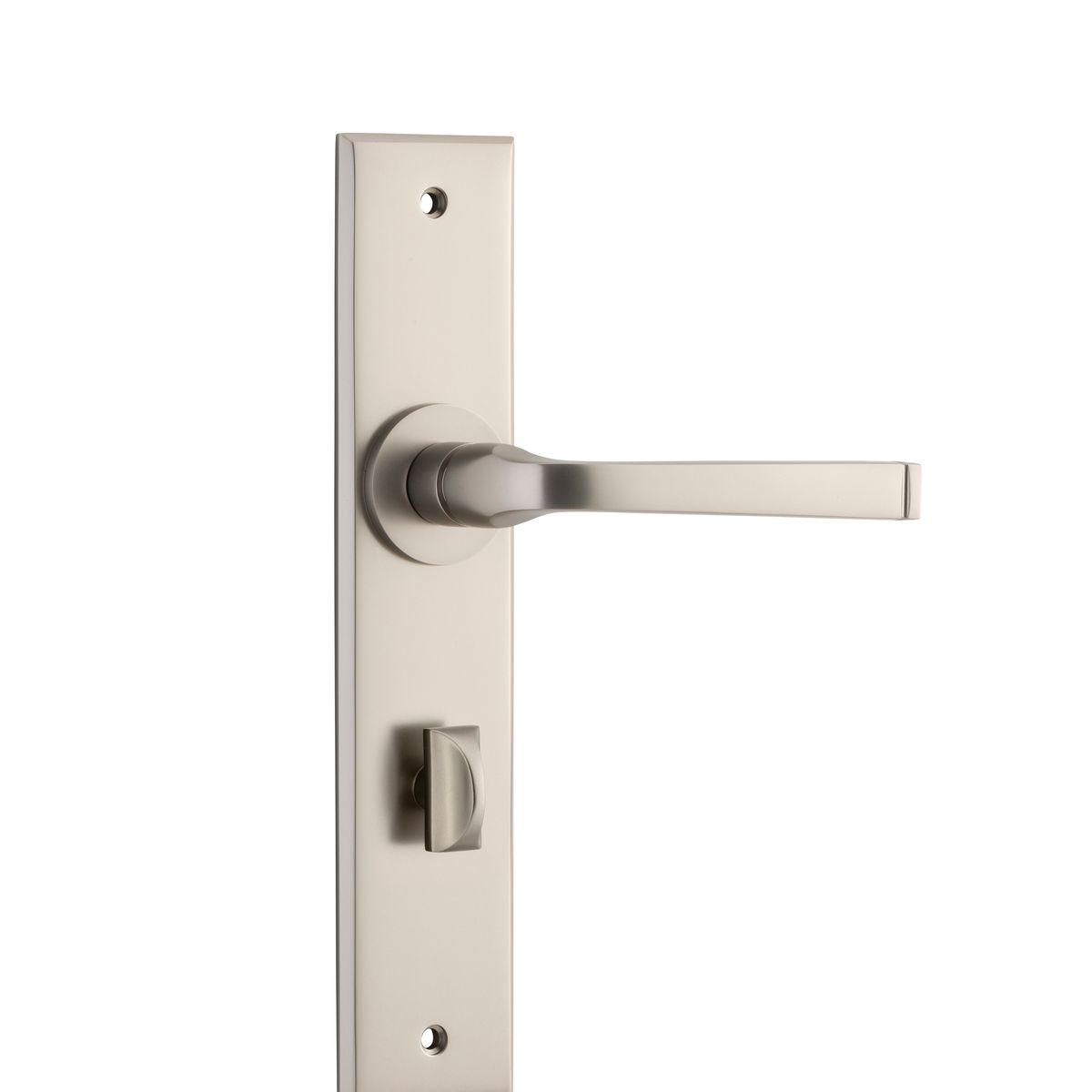 14788P85 - Annecy Lever - Chamfered Backplate - Satin Nickel - Privacy