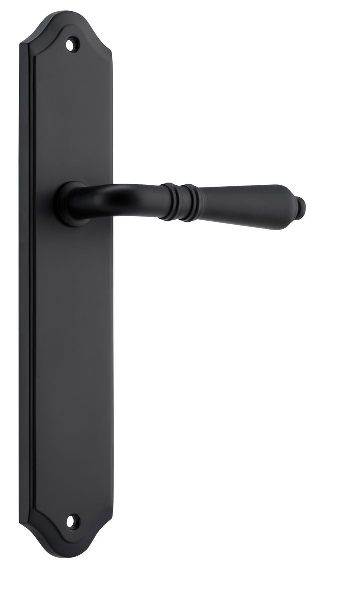 12712 - Sarlat Lever - Shouldered Backplate - Matt Black - Passage