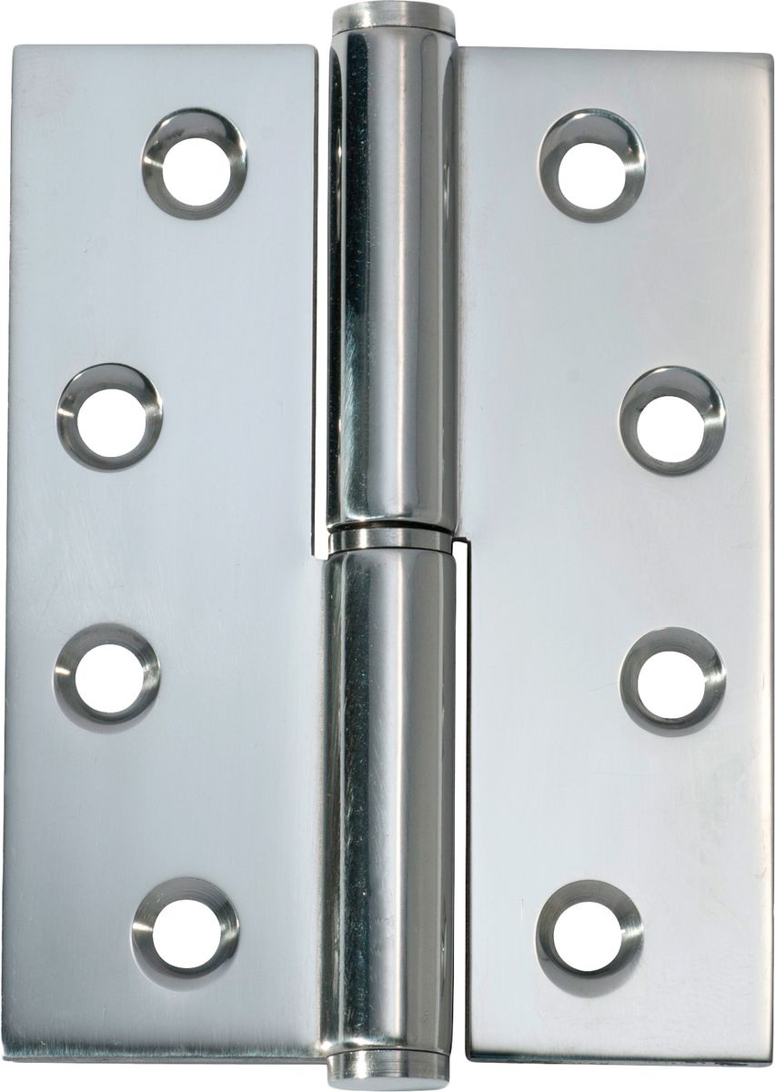 2695 - Lift Off Hinge - RH H100xW75mm - Polished Chrome