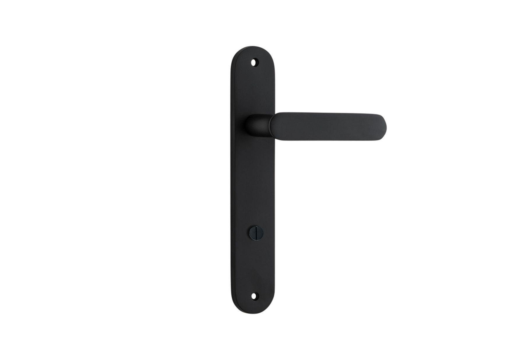 12764P85 - Bronte Lever - Oval Backplate - Matt Black - Privacy