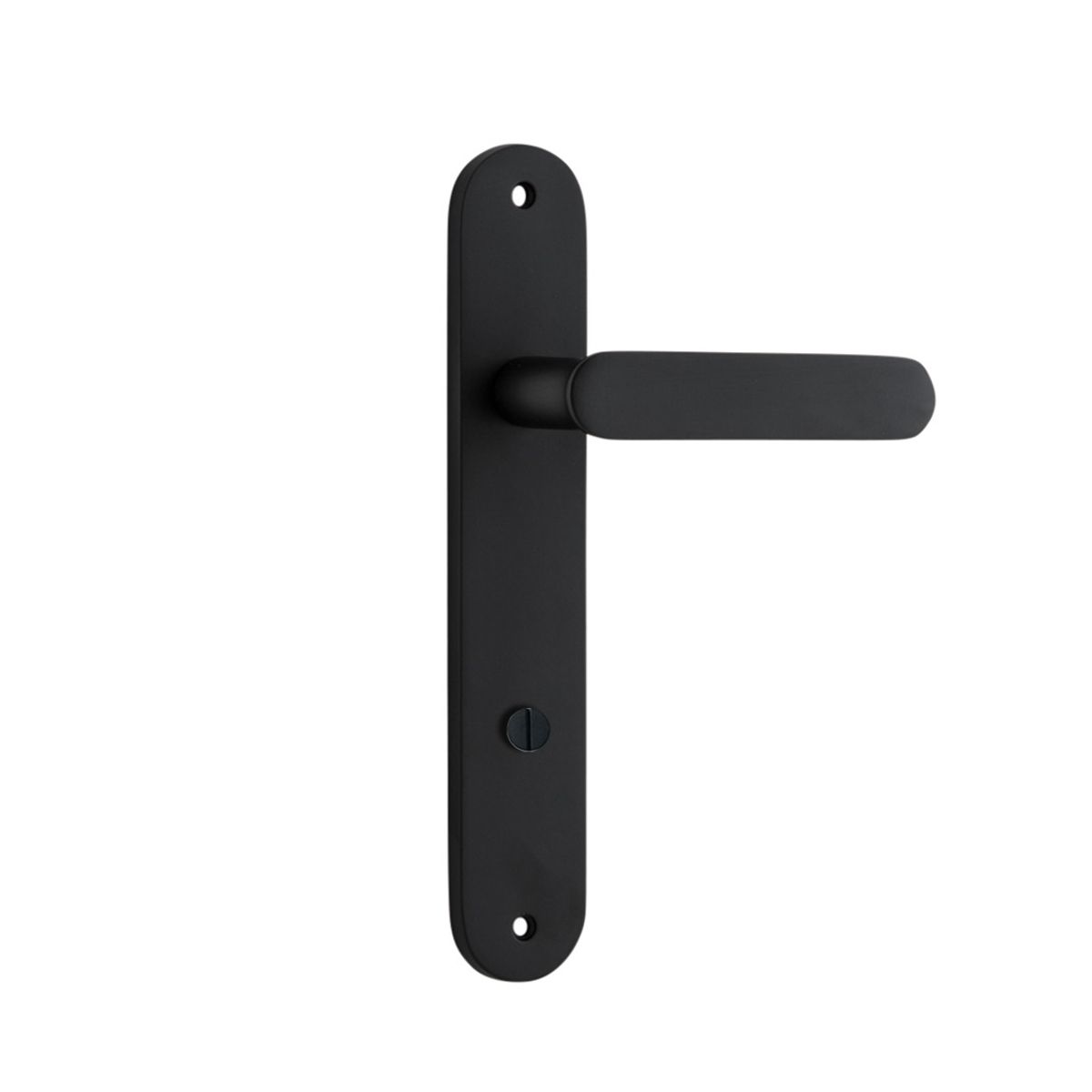 12764P85 - Bronte Lever - Oval Backplate - Matt Black - Privacy
