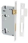 6094 - 85mm Euro Roller Mortice Lock - 45mm Backset - Polished Nickel