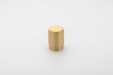 0601 - Berlin Cupboard Knob P28xD20mm - Brushed Brass