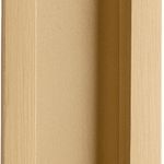 21786 - Rectangular Flush Pull - Brushed Gold PVD - Passage