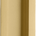 21786 - Rectangular Flush Pull - Brushed Gold PVD - Passage