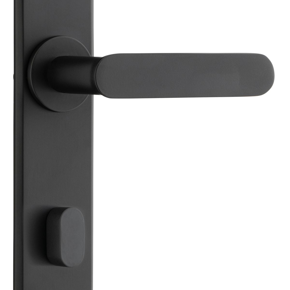 12784P85 - Bronte Lever - Chamfered Backplate - Matt Black - Privacy